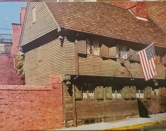 Postkarte MA The Paul Revere House Massachusetts