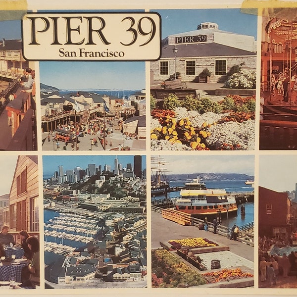 Postcard CA Pier 39 San Francisco California