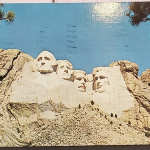 Carte postale SD Mt Rushmore Black Hills Dakota du Sud