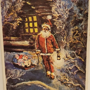 Cartolina natalizia Auguri di Natale Stampati in Finlandia
