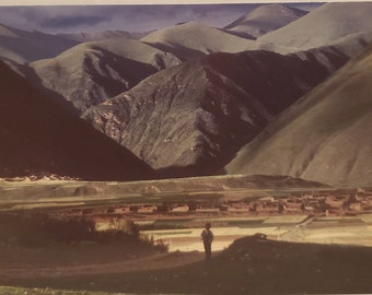 Post Card People Young Boy in Barley Fields Kandze Tibet 2000
