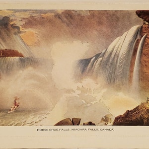 Cartão postal Canadá Horseshoe Falls Niagara Falls Canadá