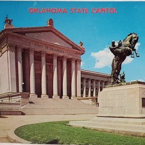 Cartão Postal OK Capitólio do Estado Oklahoma
