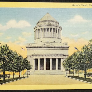 Grant&#39;s Tomb, NYC Vintage Postcard - Curteich 1941