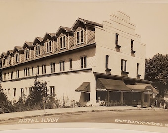 Postal del Hotel Alvon White Sulpher Springs, Virginia Occidental
