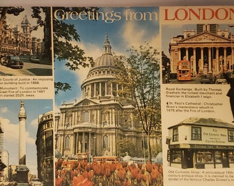 Postcard United Kingdom England Greetings from London England