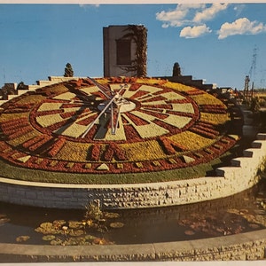 Post Card Canada Hydro&#39;s Floral Clock Ontario Canada