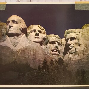 Carte postale SD Mt Rushmore Black Hills Dakota du Sud