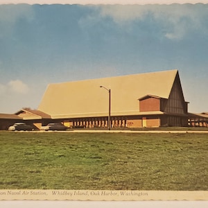 Postkarte WA Die Kapelle auf der Naval Air Station Whidbey Island Oak Harbour Washington