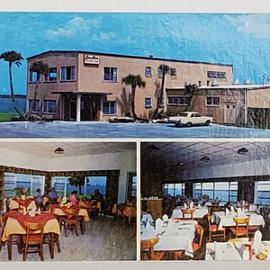 Publicidade em cartão postal Sandbar Restaurante e Lounge Port Orange Florida