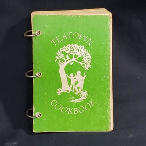 1976 TeaTown Kochbuch TeaTown Lake Resevation 166 pgs Taschenbuch Ring gebunden