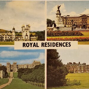 Carte postale Royaume-Uni Angleterre Écosse Résidences royales
