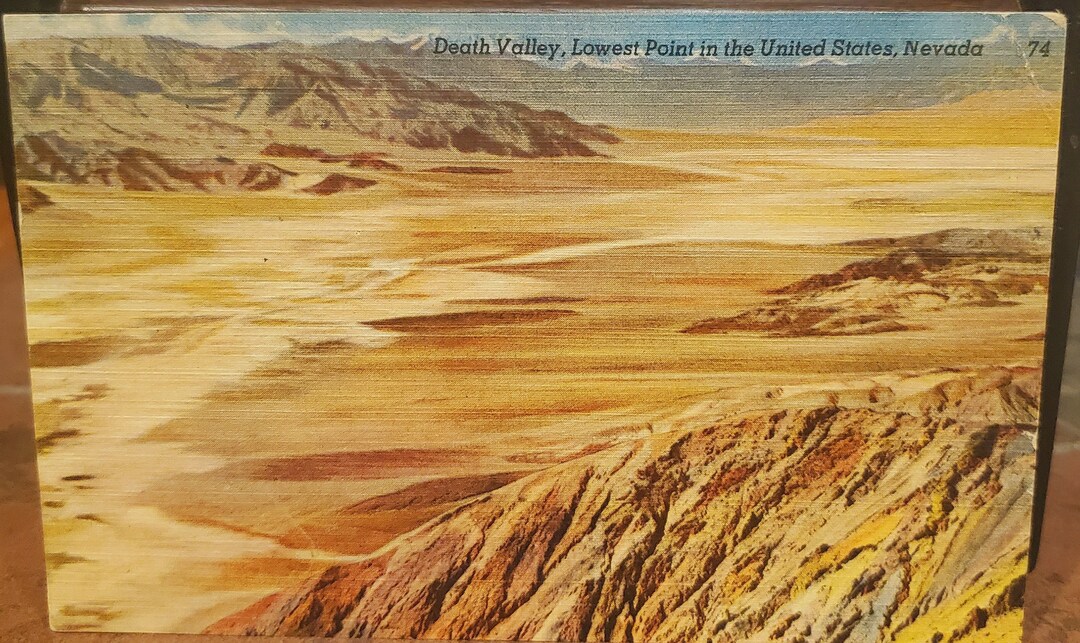 Post Card NV Death Valley Lowest Point in the US Nevada - Etsy