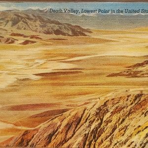 Post Card NV Death Valley Lowest Point in the US Nevada