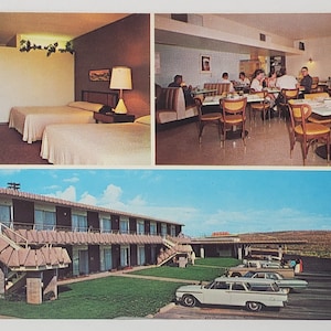Postkarte Werbung Lake Powell Motel Page Arizona