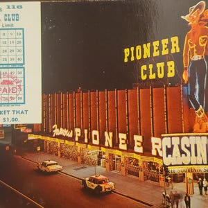 Carte postale NV The Famous Pioneer Club Las Vegas Nevada