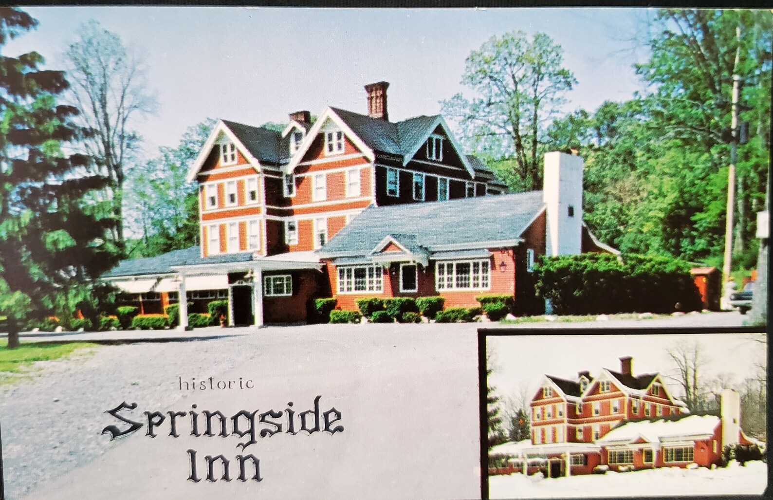 Postcard NY Historic Springside Inn Auburn New York Etsy
