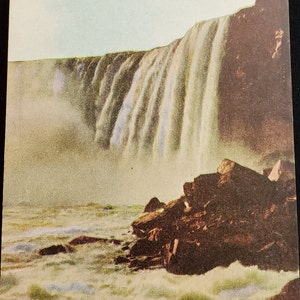 Cartão postal International Horseshoe Falls de baixo das Cataratas do Niágara Canadá