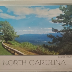 Cartolina postale NC Vista panoramica sulle montagne della Carolina del Nord