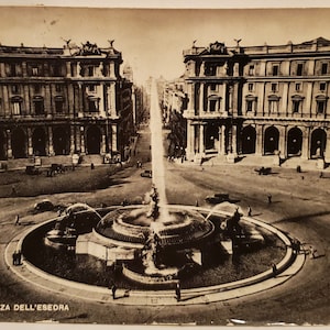 Postkaart Italië Rome Piazza dell'Esedra Italië