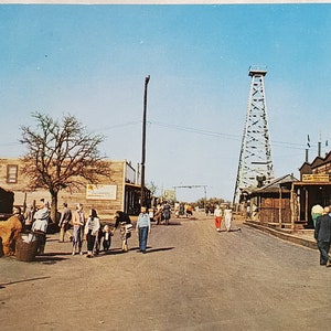 Cartão postal OK poço de petróleo mais profundo Elk City Oklahoma