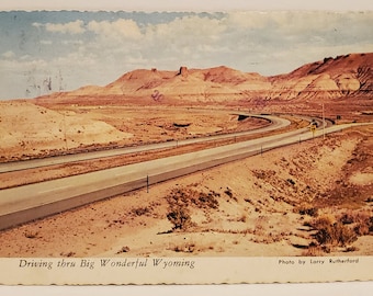 Vintage Wyoming Palisades Postcard: Sweetwater County Travel Souvenir