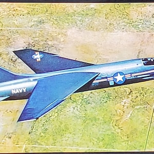 Ephemera Card US Navy Supersonic F8U Crusader # 4 van 24