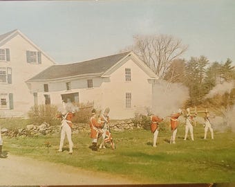 Postkarte MA Militia n Minuteman Concord Massachusetts