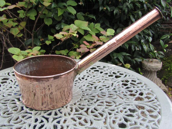 Antique Copper Pan - Hammered Finish