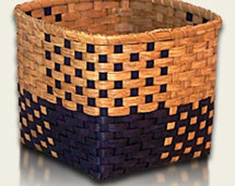 Color Block Waste Basket