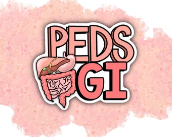 Pediatric GI Sticker: Digestive System Vinyl Decal