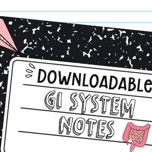 Gastrointestinal Notes: Med School GI Quick Guide (PDF)