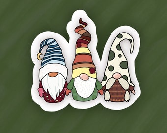 Gnome Sticker, Waterproof Vinyl Decal