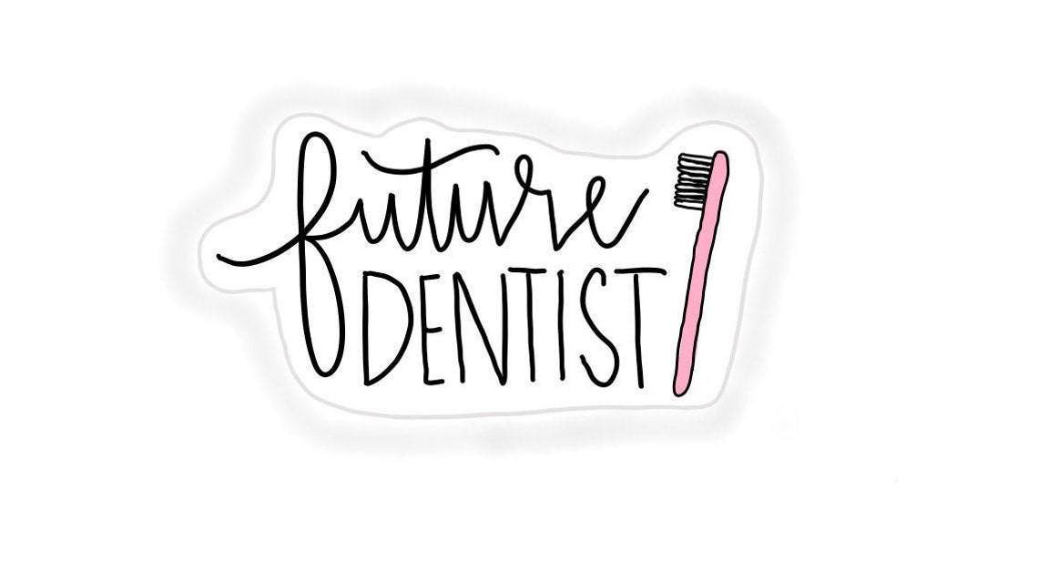 Future Dentist Sticker Gift for Dental Students Toothbrush Etsy