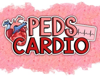 Pediatric Cardiology Sticker: Heart Doctor Vinyl Decal (4” x 1.7”)