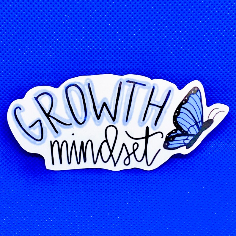 Growth Mindset Butterfly Sticker Purple Sticker Laptop Etsy