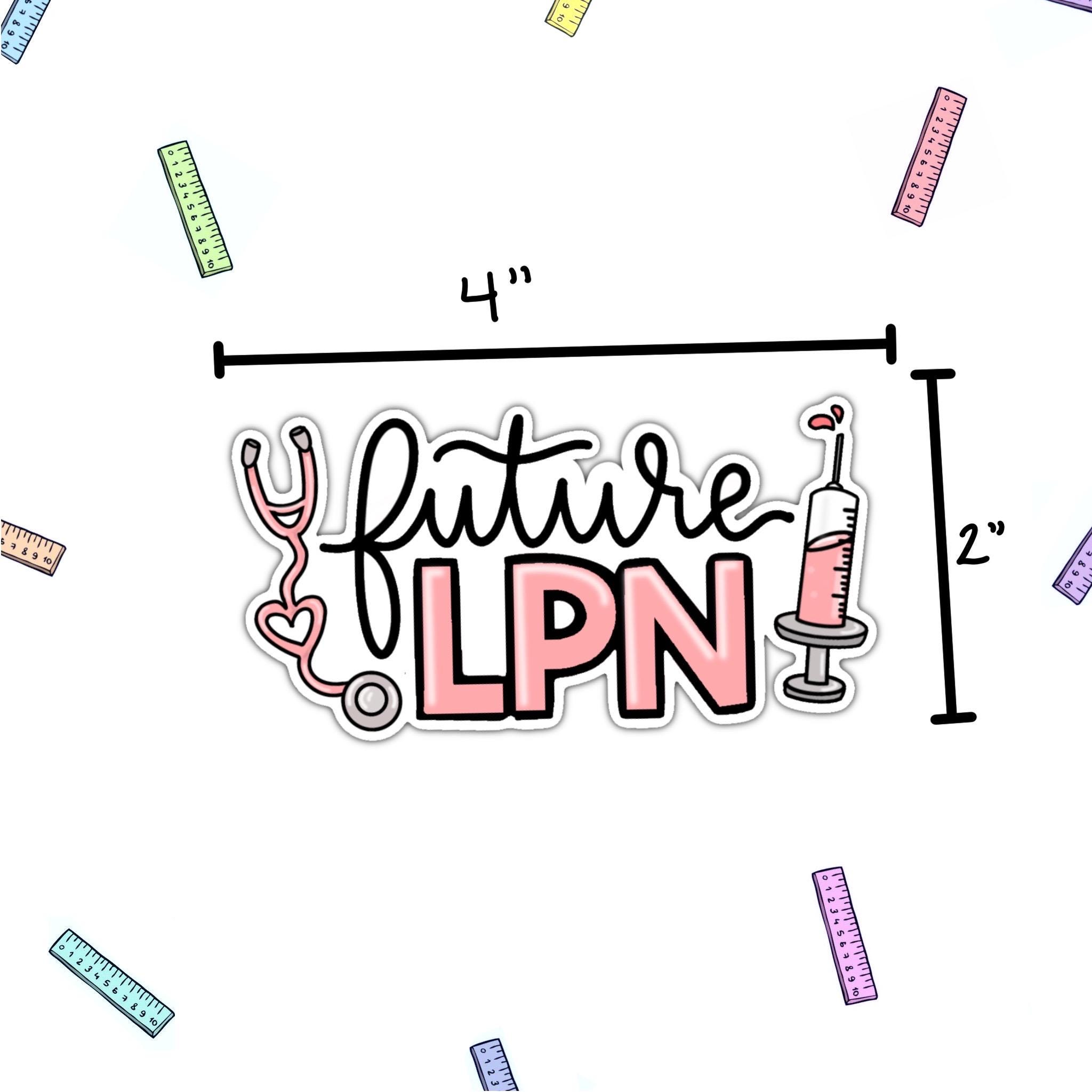 Future LPN Sticker: Waterproof Vinyl Decal for Nursing Students - Etsy