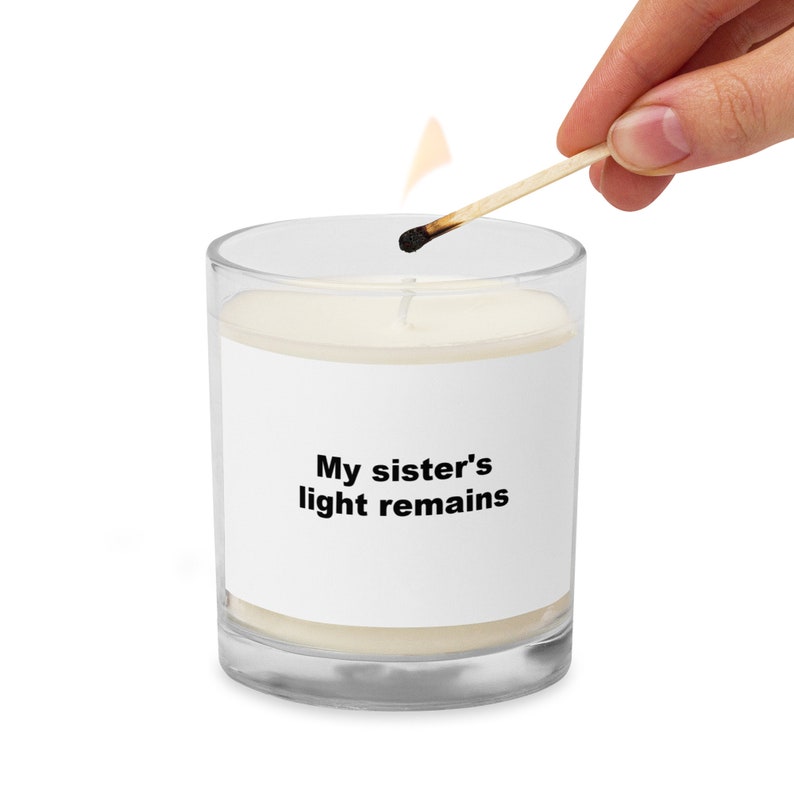 Memory Candles for Loved Ones Who Died Memory Candle for Sister Memory