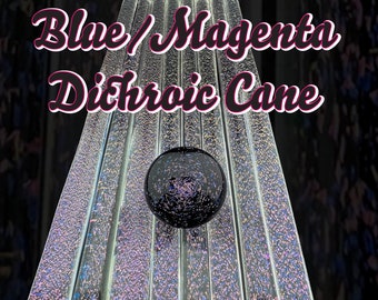 Blue/Magenta - Dichroic Cane - Borosilicate Glass