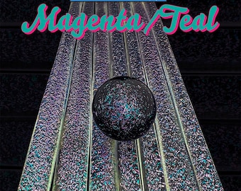 Magenta/Teal - Dichroic Cane - Borosilicate Glass
