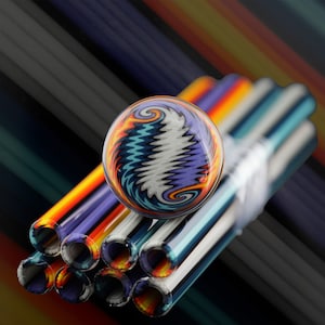 Supernova Vac Stack Colored Borosilicate Glass Tubing COE 33 Linework image 1