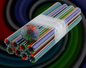 4 Elements - Vac Stack Tubing - Borosilicate glass - COE 33 - Linework