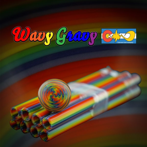 Wavy Gravy - Vac Stack Tubing - Borosilicate glass - COE 33 - Linework