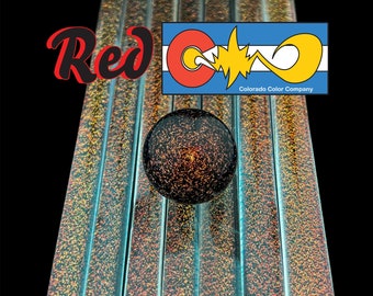 Red 2X - Dichroic Cane - Borosilicate Glass