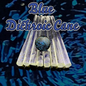 Blue - Dichroic Cane - Borosilicate Glass