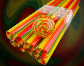 COE 33 Boro Tubing, Un Tubo A Spirale Opaco Fatto A Mano Giallo - Foto 11