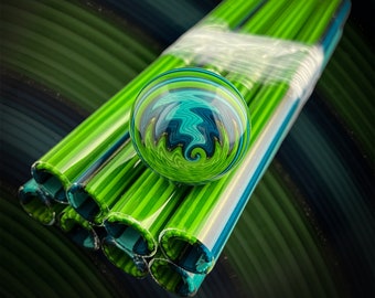 Everglades - Vac Stack  - Colored Borosilicate Glass Tubing - COE 33 - Linework