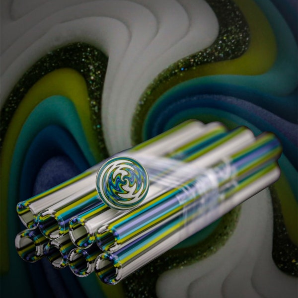 White River - Vac Stack - Colored Borosilicate Glass Tubing - COE 33 - Linework