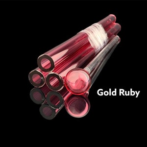 Gold Ruby - Vac stack tubing - Borosilicate glass