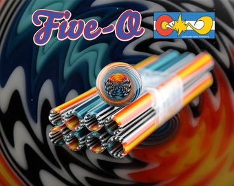 Five-O - Vac Stack - Colored Borosilicate Glass Tubing - COE 33 - Linework